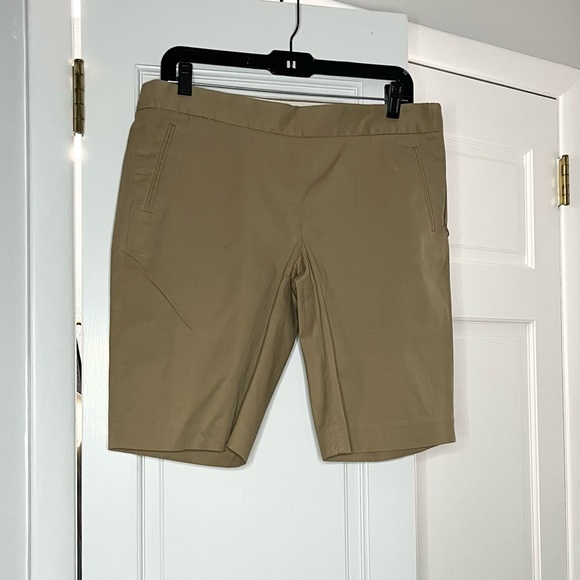 J. Crew Pants - J. Crew Cotton Tan Bermuda Shorts Modern Tailored Fit
